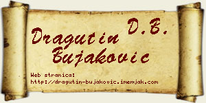 Dragutin Bujaković vizit kartica